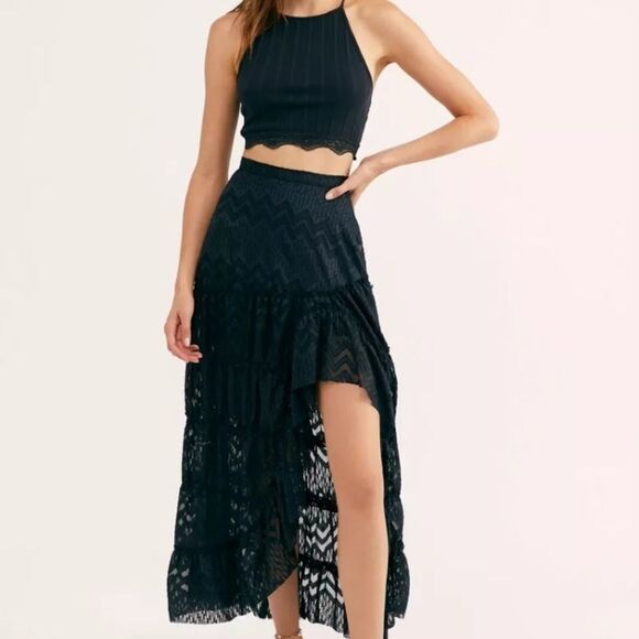 Free People Dresses & Skirts - New Free People Dreamy Days Tiered Ruffle Skirt